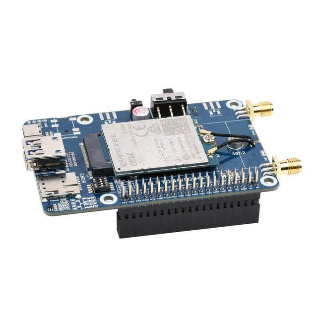 Waveshare Raspberry Pi 4G EM06-E LTE Cat-6 HAT for Raspberry Pi, Multi Band, GPS GNSS